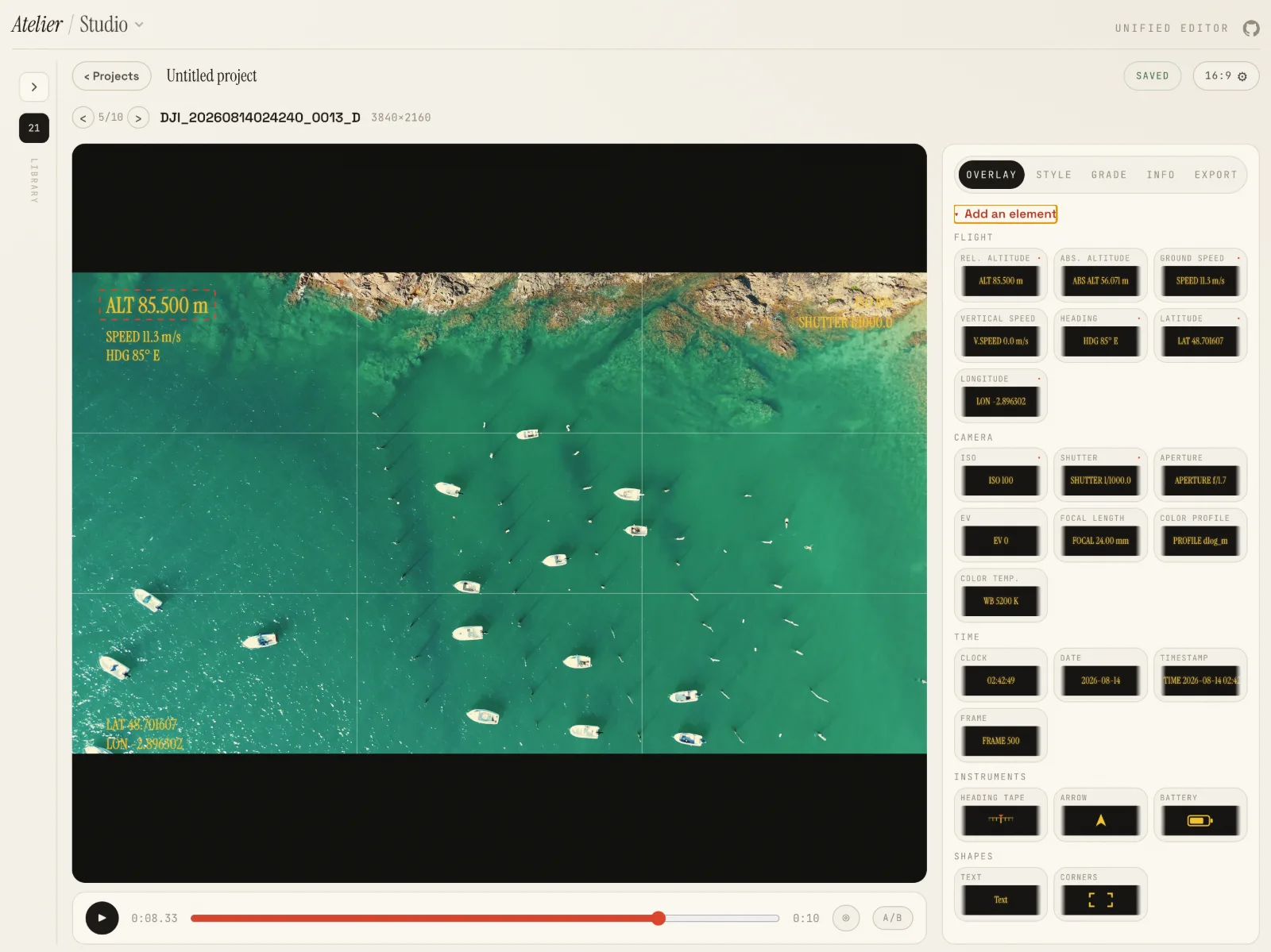 overlay elements page