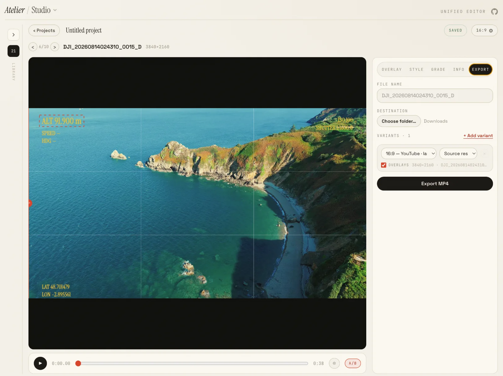 export page